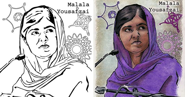 We Are Awesome: I Create Coloring Pages Of Powerful And Inspiring Women (35 Pics)