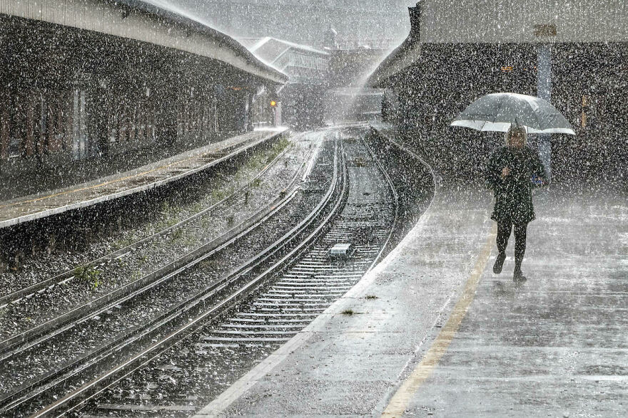 Finalist 'Just Walking In The Rain' By Adrian Campfield