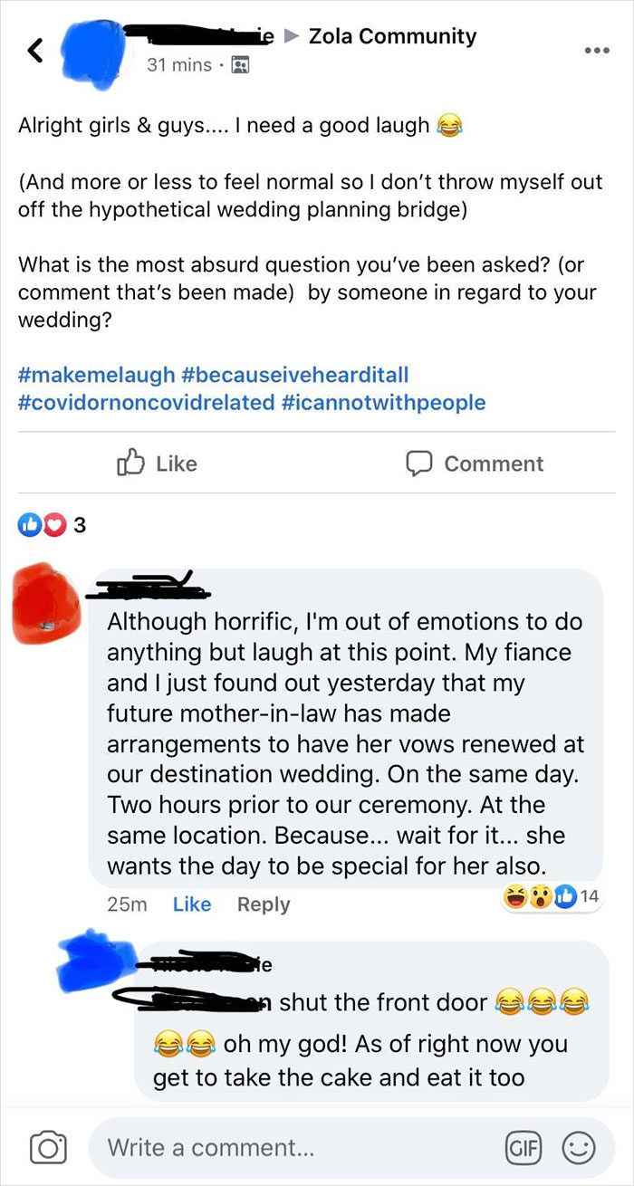 It Can’t Just Be The Bride’s Big Day, You Know