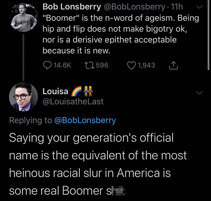 Boomer Gets Roasted On Twitter After Saying The Word "Boomer" Is The N Word Of Ageism.