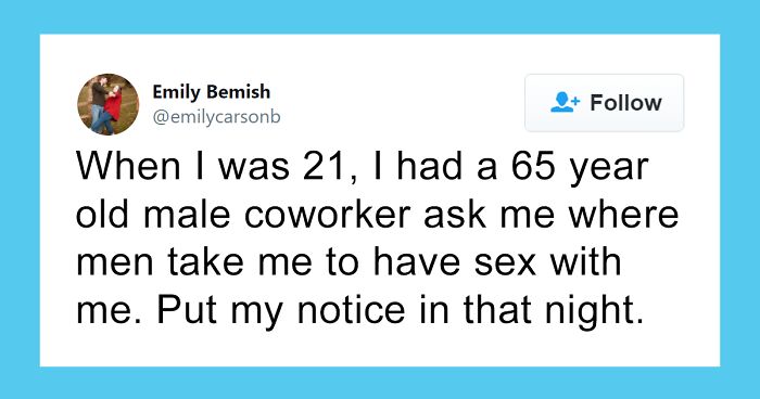 Women Are Sharing How Male Coworkers Creeped Them Out In 50 Tweets