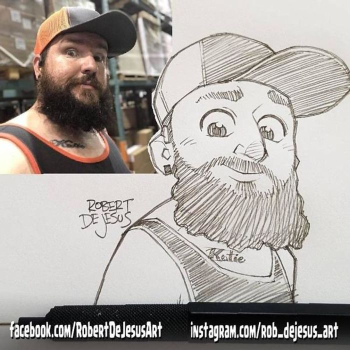 Robert Dejesus' Fun Illustrated Portraits