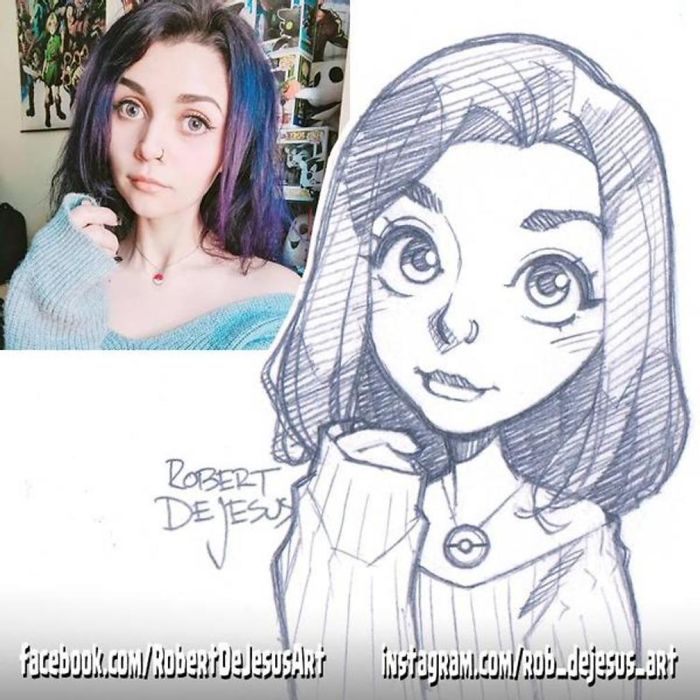 Robert Dejesus' Fun Illustrated Portraits