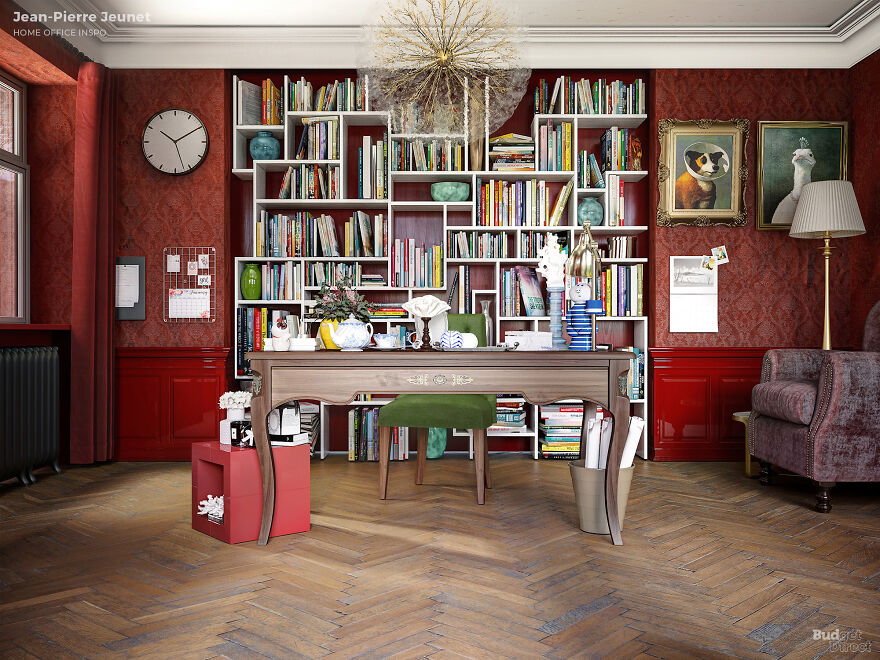 If 7 Iconic Movie Directors Like Wes Anderson And David Lynch Designed Home Offices
