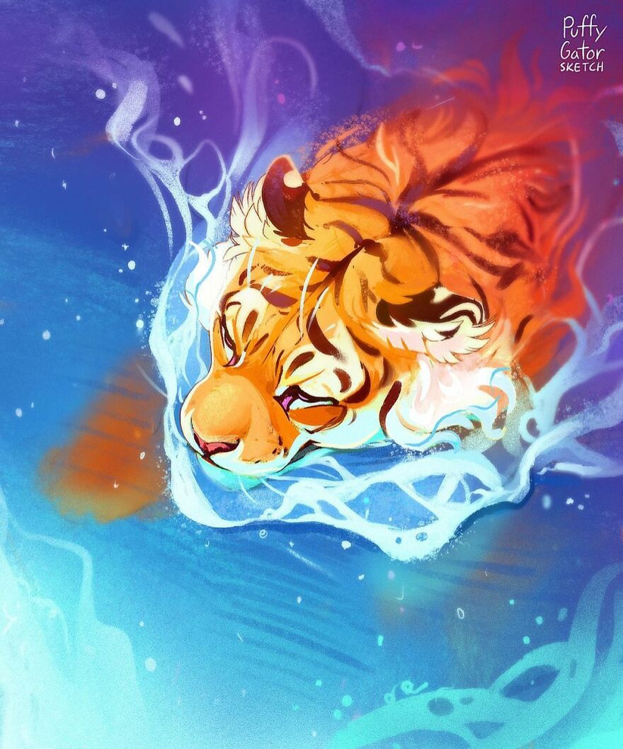 Cute-Animal-Illustrations-Puffygator-Nana-Key