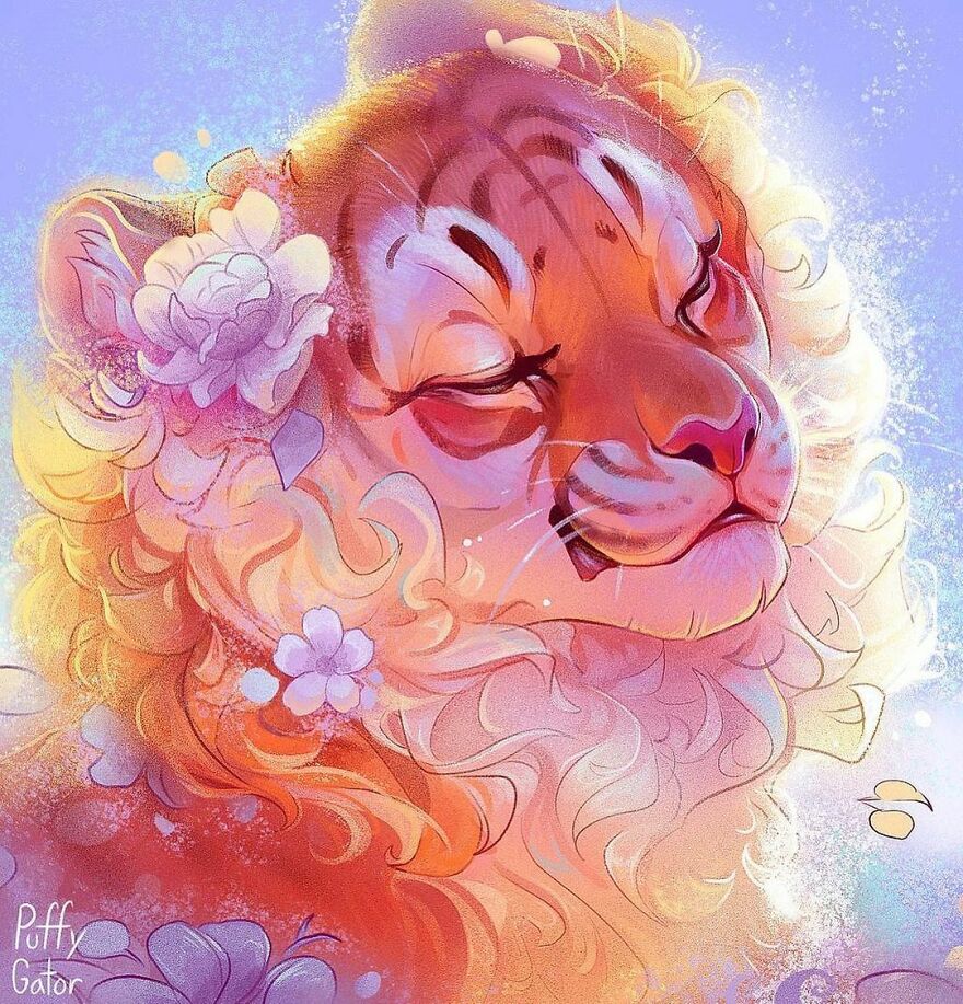 Cute-Animal-Illustrations-Puffygator-Nana-Key