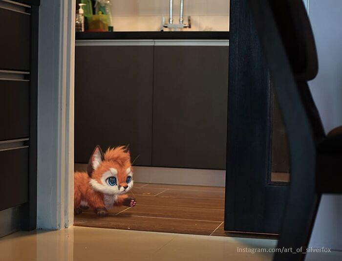 Digital-Art-Cute-Animal-Illustrations-In-Reality-Yee-Chong