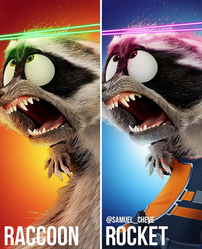 Artist Turns Disney Characters Into Famous Characters Who Have The Same Personalities