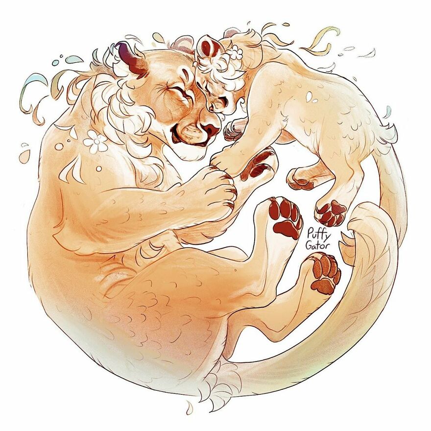 Cute-Animal-Illustrations-Puffygator-Nana-Key