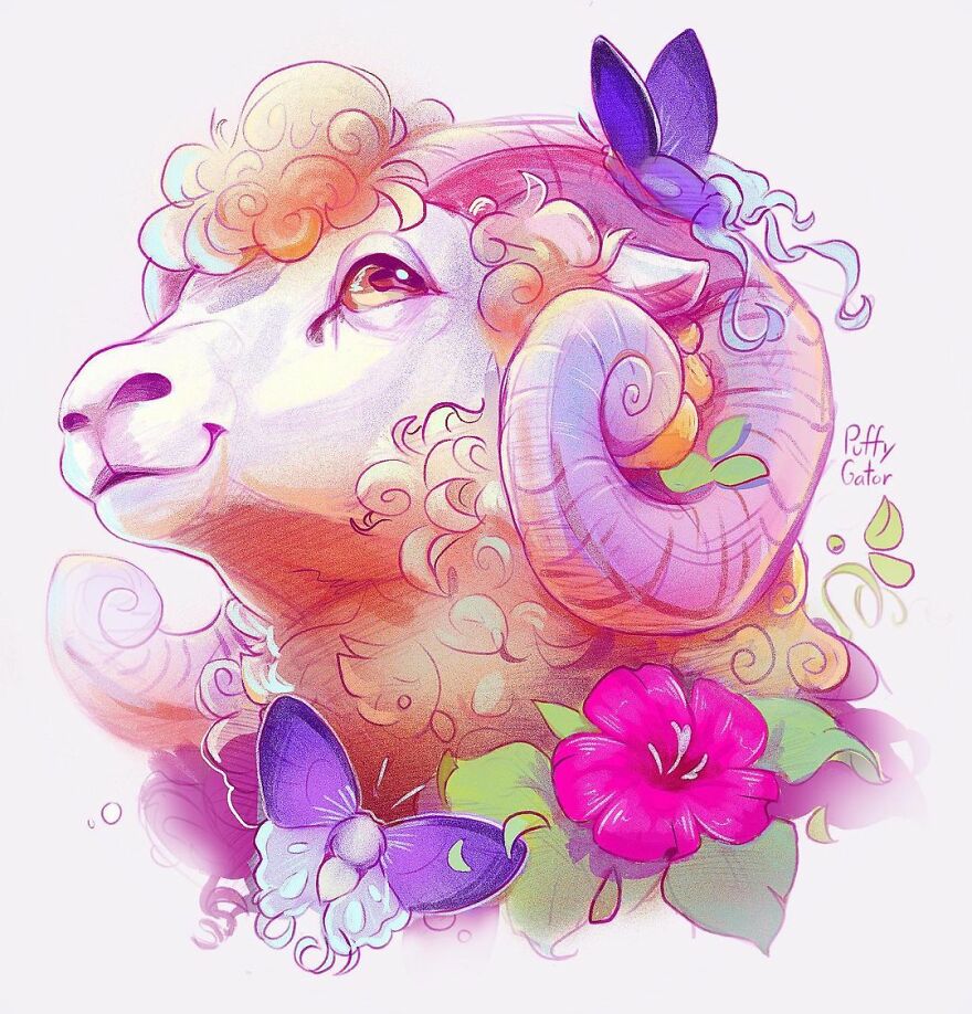 Cute-Animal-Illustrations-Puffygator-Nana-Key