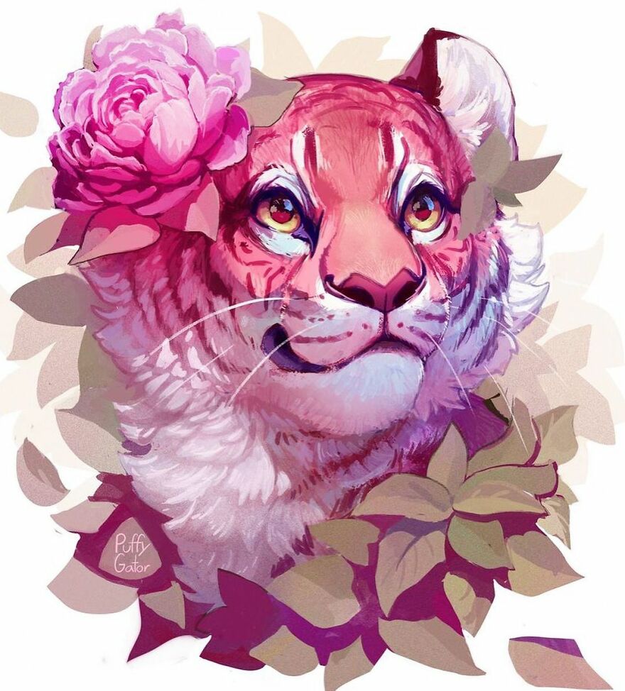 Cute-Animal-Illustrations-Puffygator-Nana-Key