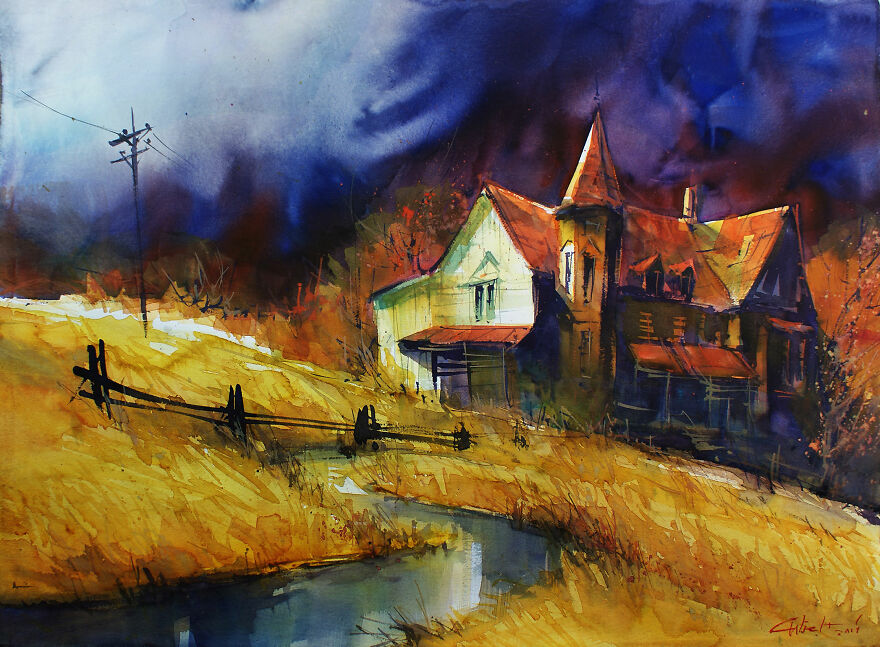 My Watercolors Show The Beauty Of Abandoned Places