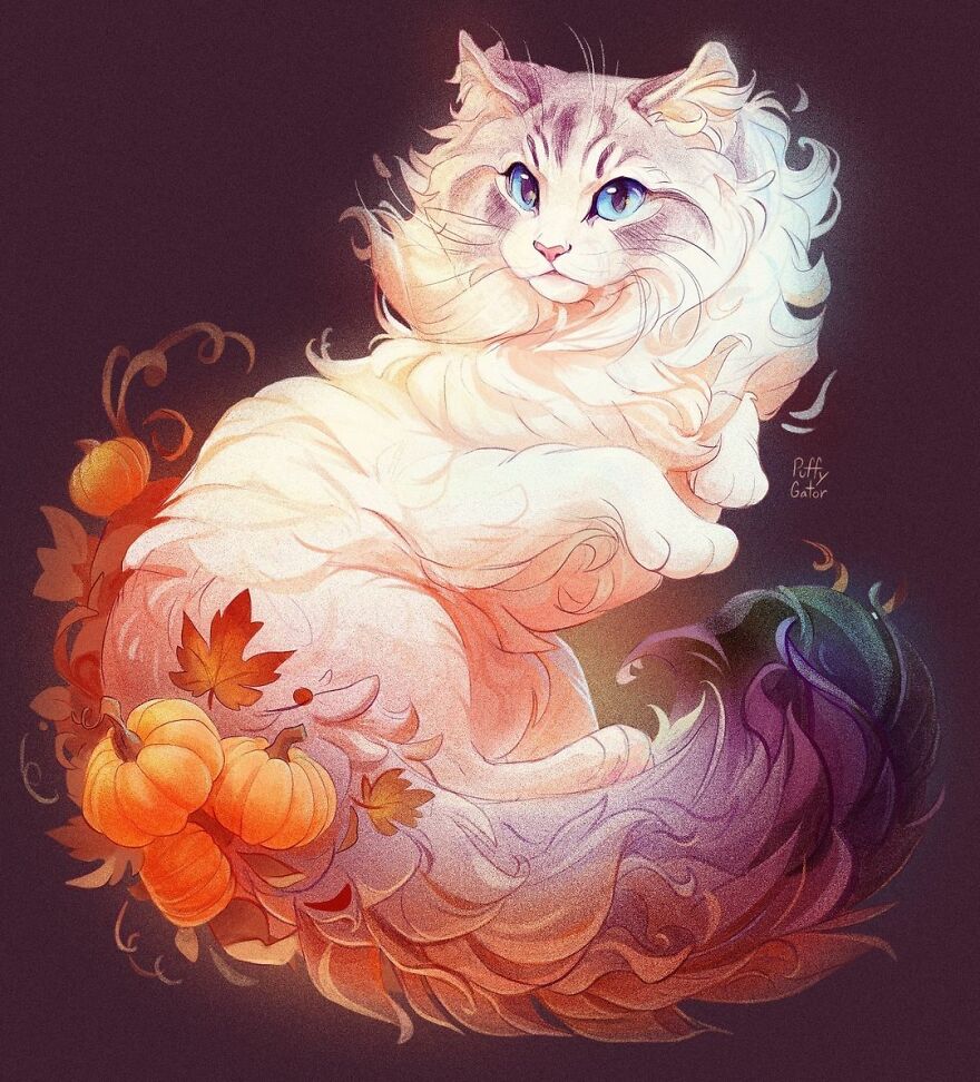 Cute-Animal-Illustrations-Puffygator-Nana-Key