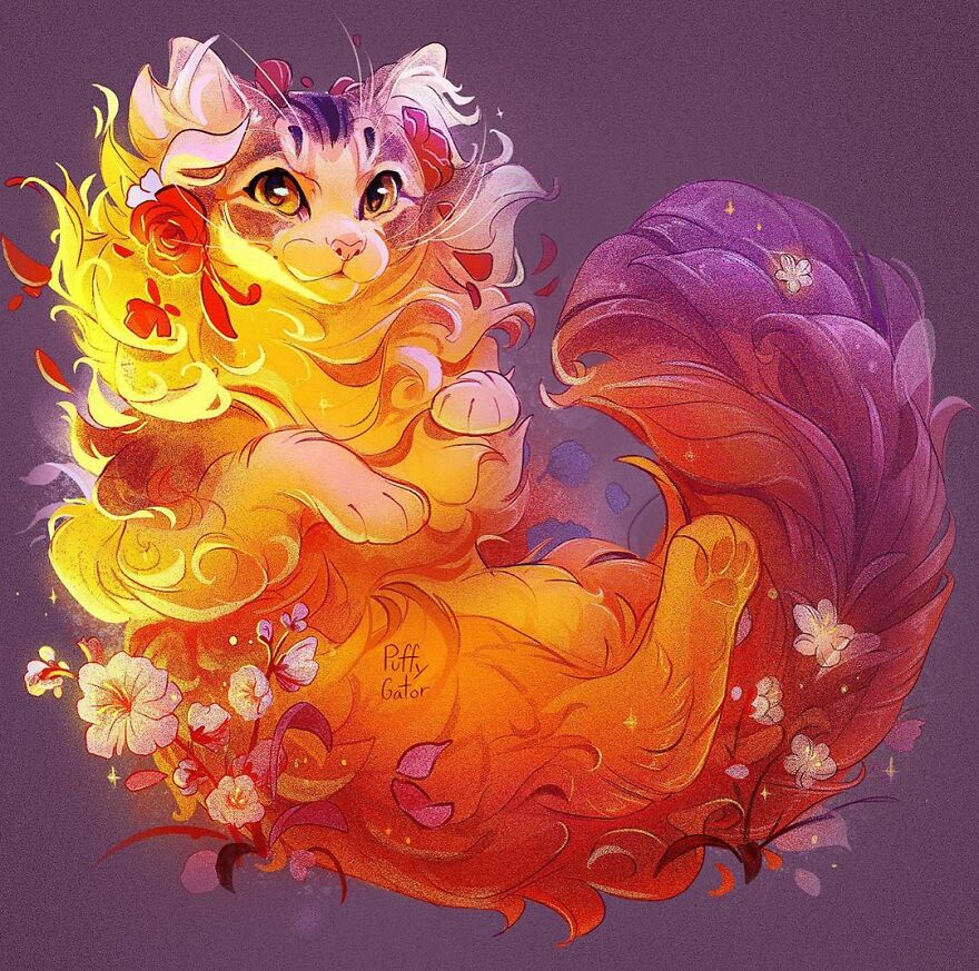 Cute-Animal-Illustrations-Puffygator-Nana-Key