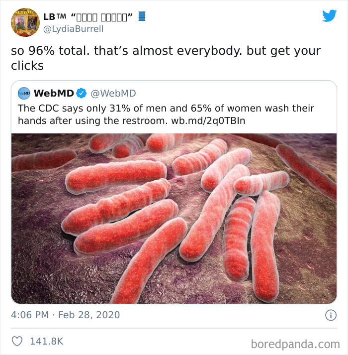 Only 4% Of The People Wash Their Hands?