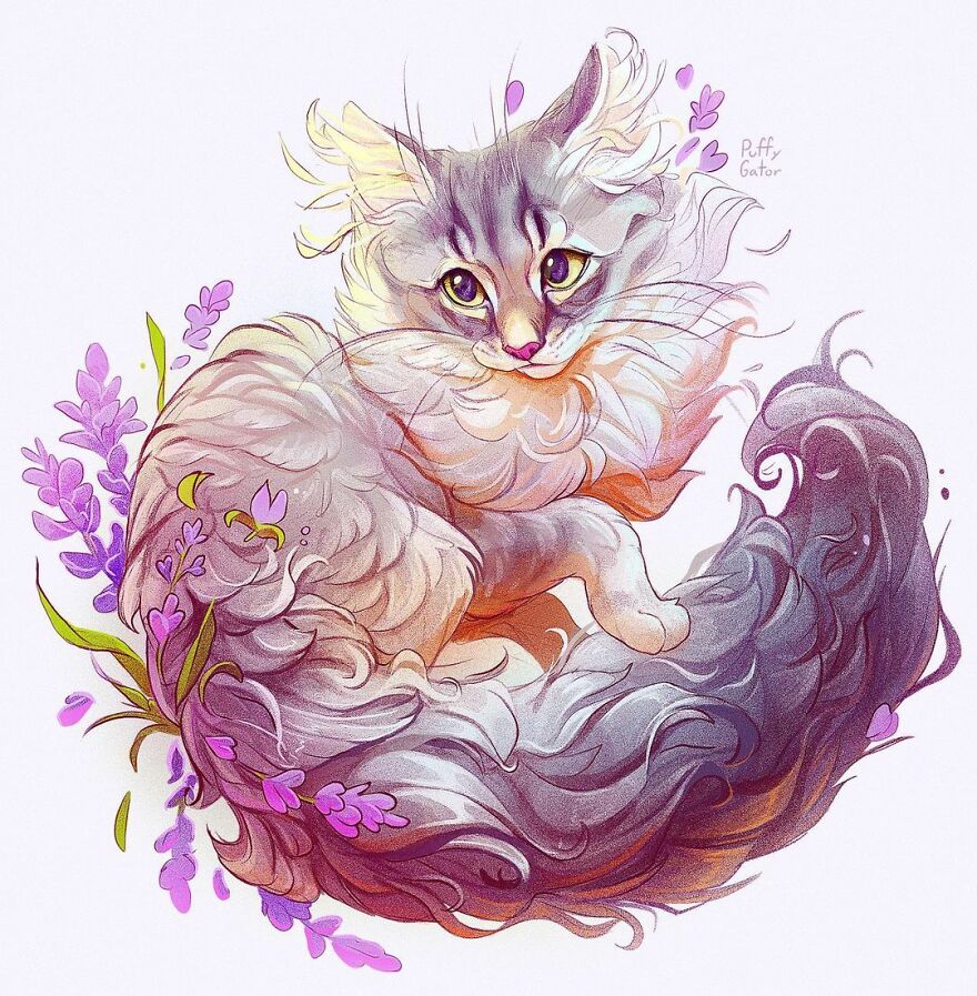 Cute-Animal-Illustrations-Puffygator-Nana-Key