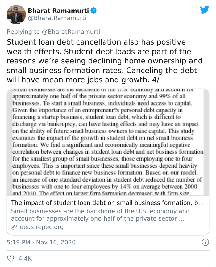 Attorney Explains Why Student Debt Cancellation Might Be Good For The Economy, Goes Viral On Twitter