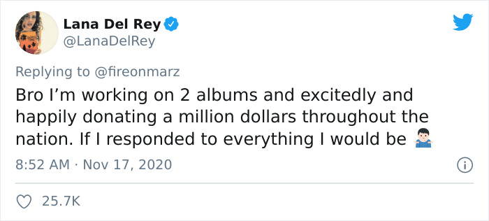 Lana Del Rey Responds To People Who Criticized Her For Wearing A Mesh Face Covering During The Coronavirus Pandemic