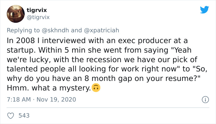 21 People On Twitter Engage In A Viral Discussion Pointing Out How Having To Explain Resume Gaps In A Job Interview Is "Infuriating"