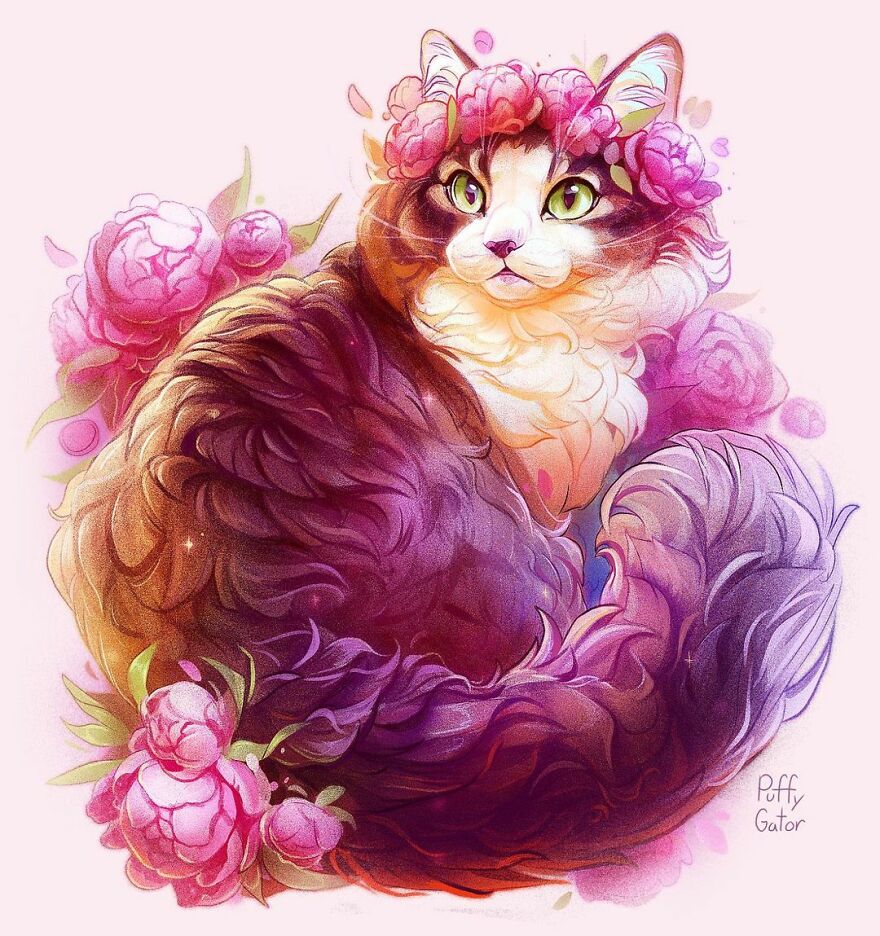 Cute-Animal-Illustrations-Puffygator-Nana-Key