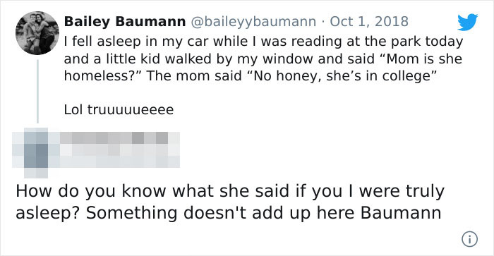 Ya Cause Being Asleep In Your Car Means You’re In College!