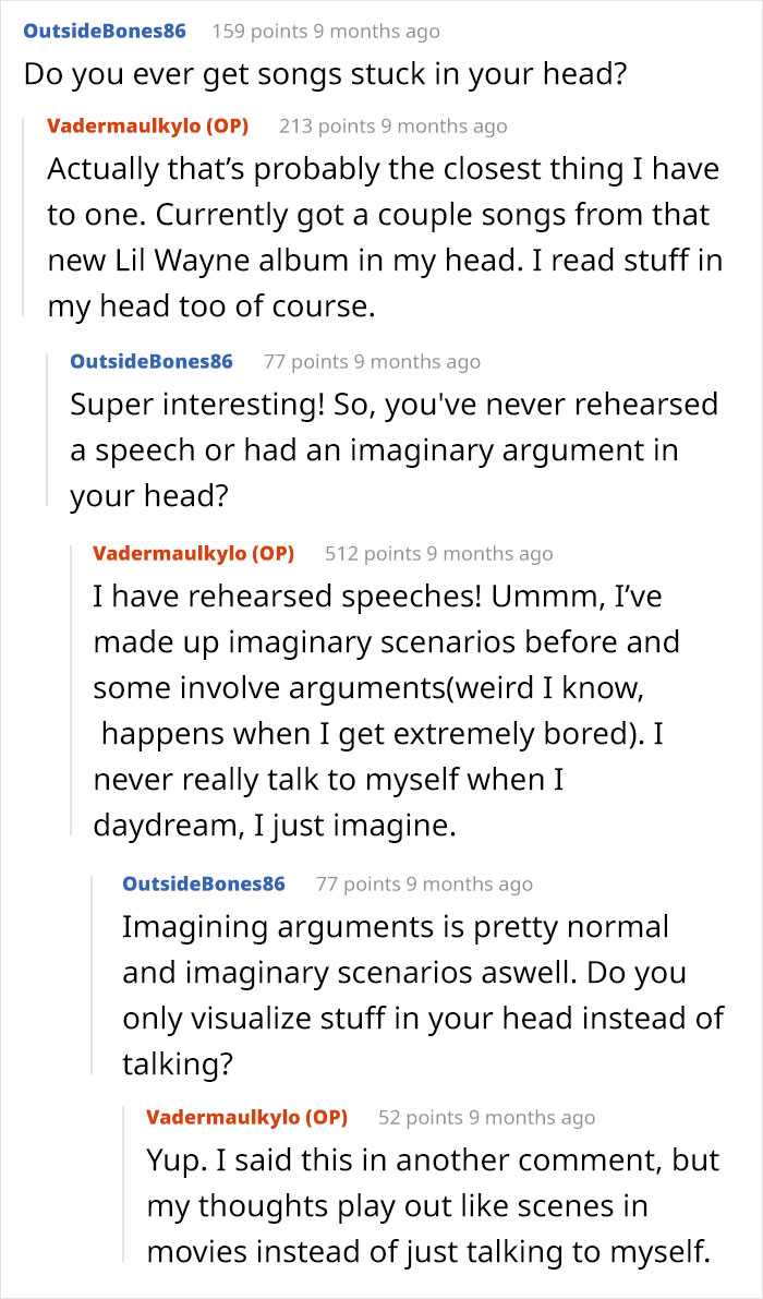 Person Thinks Internal Monologue Is A Made-Up Concept, Is In "Shock" After Learning Most People Have It Person Thinks Internal Monologue Is A Made-Up Concept, Is In "Shock" After Learning Most People Have It