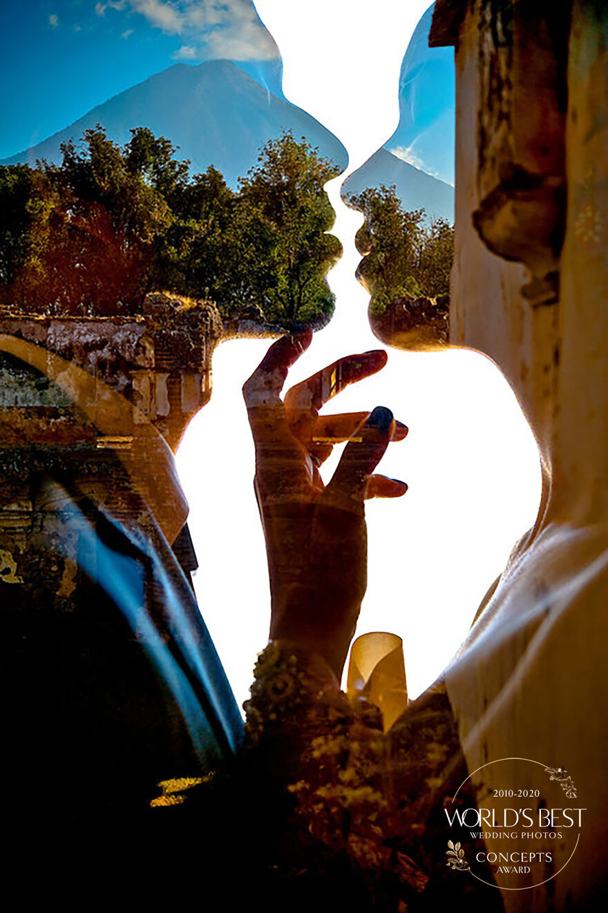 This Multiple Exposure Merging Portrait And Landscape By Davina + Daniel