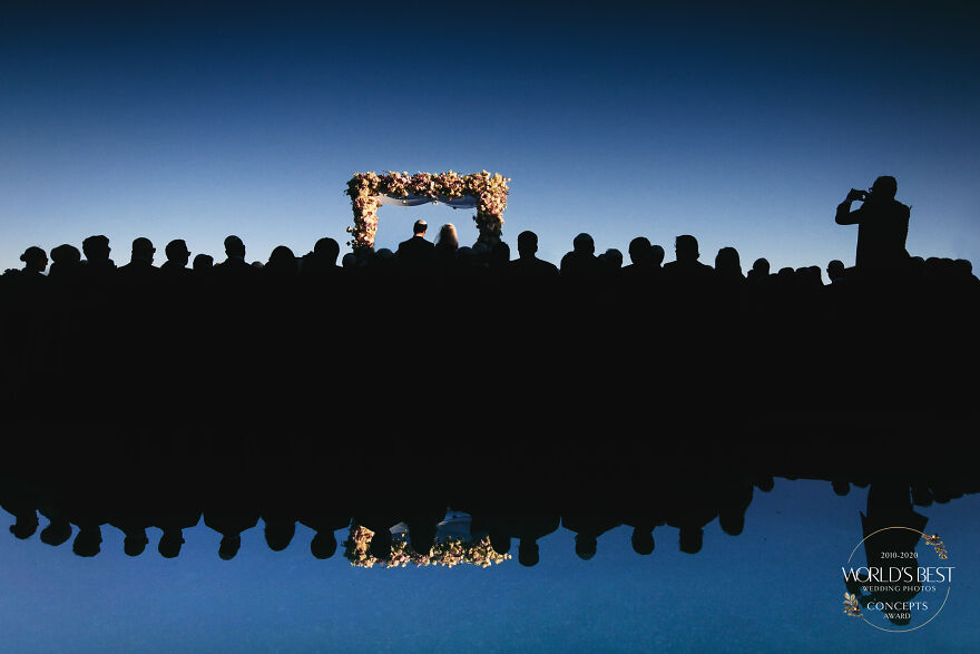 This Expertly Lit Silhouette Of A Wedding Ceremony By Callaway Gable