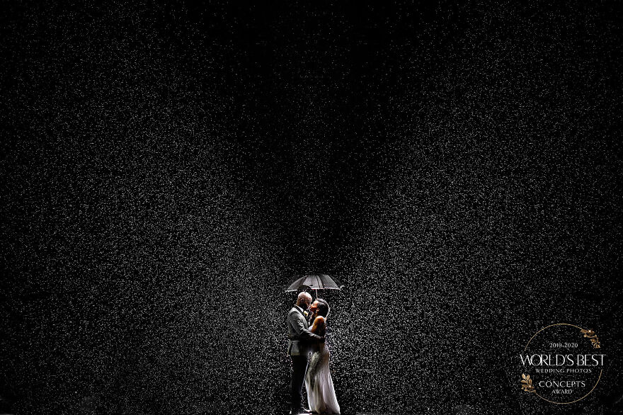 Rain On Your Wedding Day Brings Photos Like These! Photo By Joshua Dwain