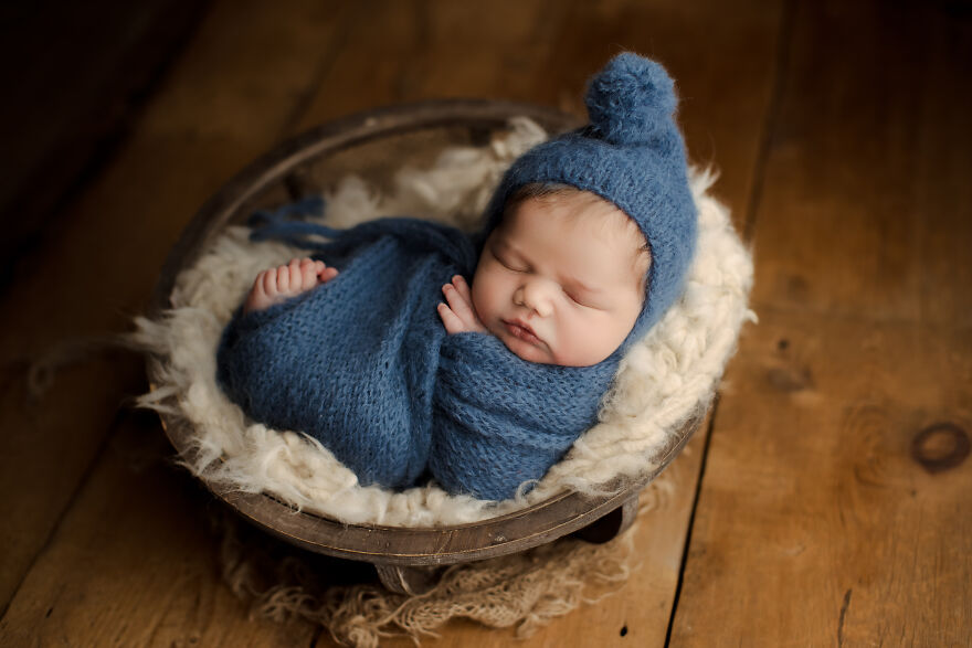Newborn Babies In Studio