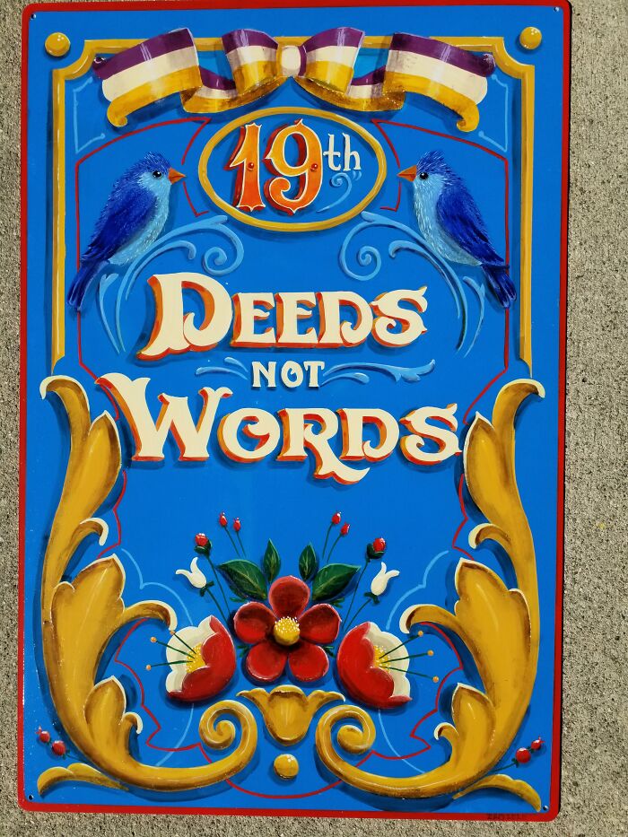 Something That I Painted For A Exibition Of Women Signpainter, For The 100 Years Of The Feminine Vote.