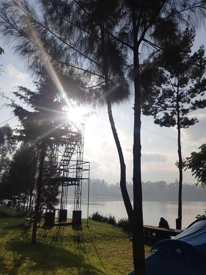Camping On A Lakeside