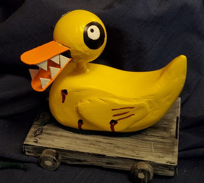 My First Try At Sculpting. Not A Painting But I'm So Very Proud Of It. Made For A Jack Skellington Halloween Display