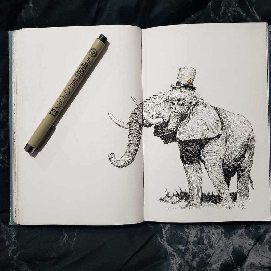 A Regal African Elephant