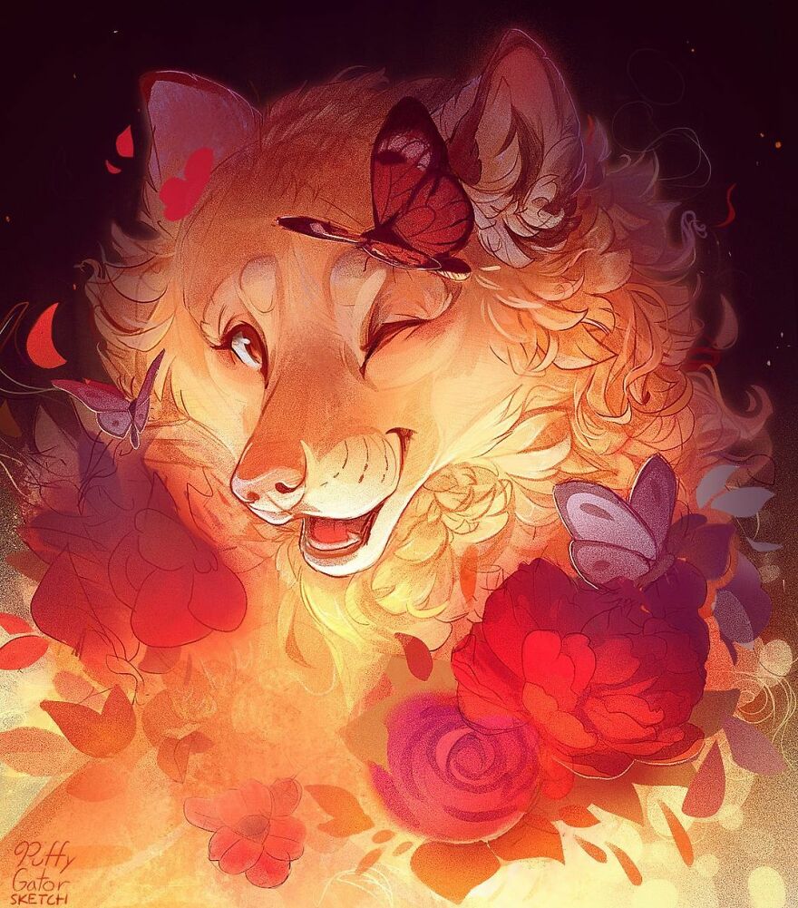 Cute-Animal-Illustrations-Puffygator-Nana-Key