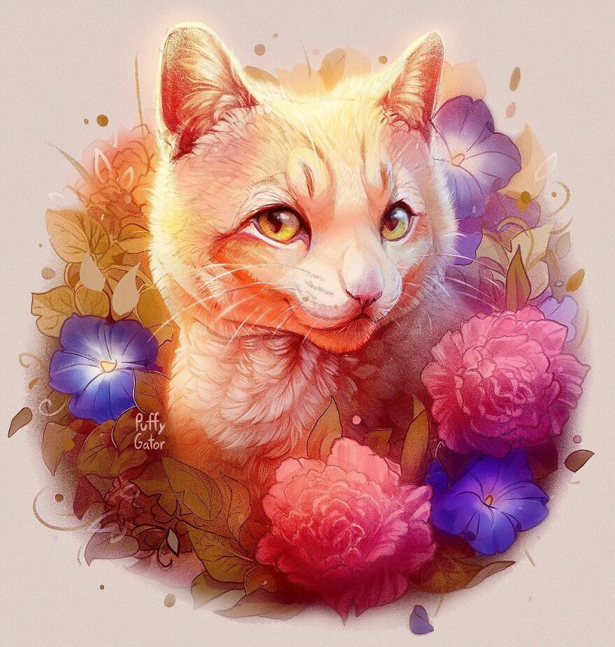 Cute-Animal-Illustrations-Puffygator-Nana-Key