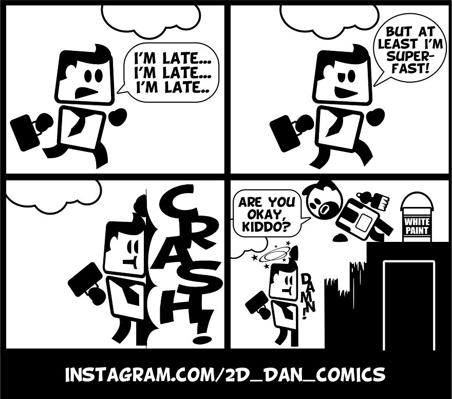 My 2D_dan Comic Series Helps Understanding Two-Dimensional Space The Fun Way