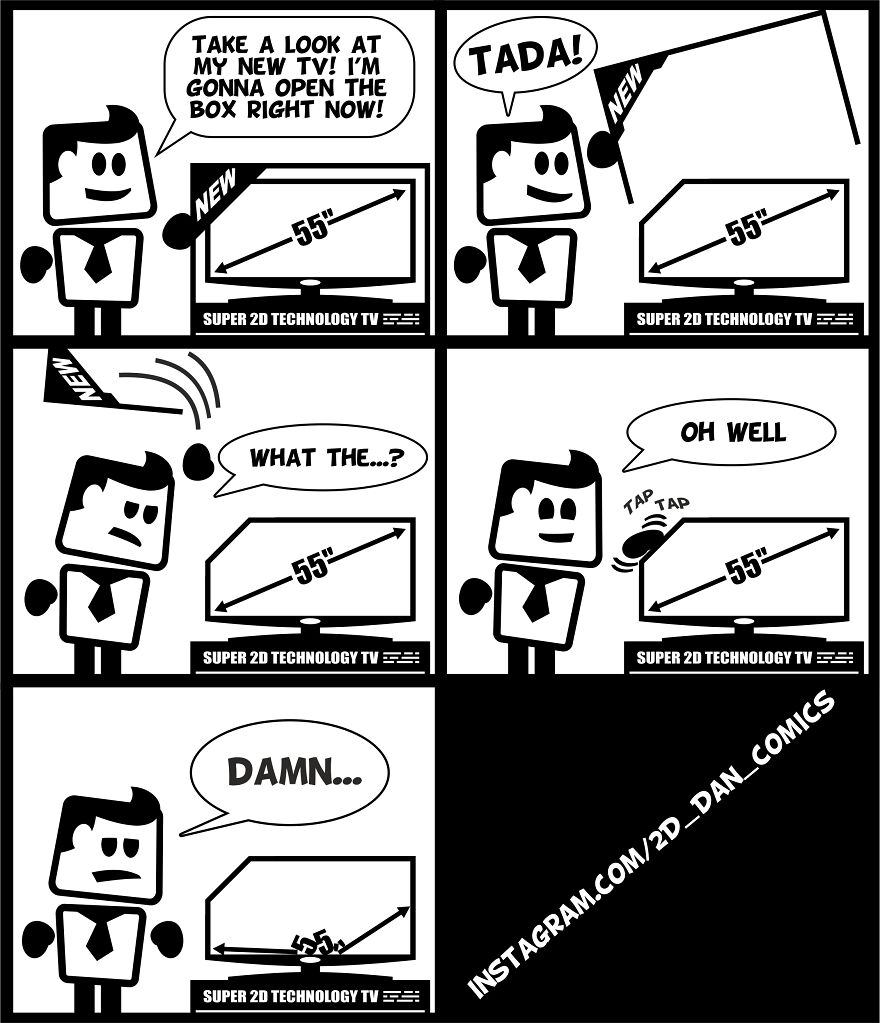 My 2D_dan Comic Series Helps Understanding Two-Dimensional Space The Fun Way