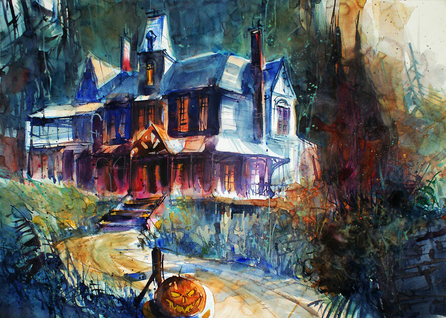 My Watercolors Show The Beauty Of Abandoned Places