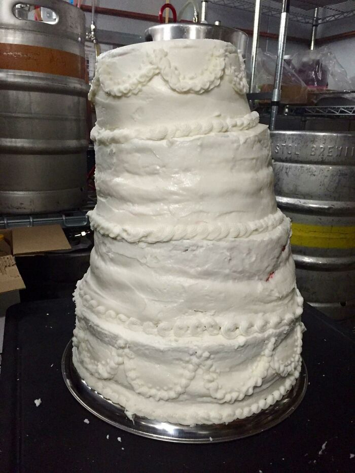 Wedding Cake. Homemade By The Groom’s Mother