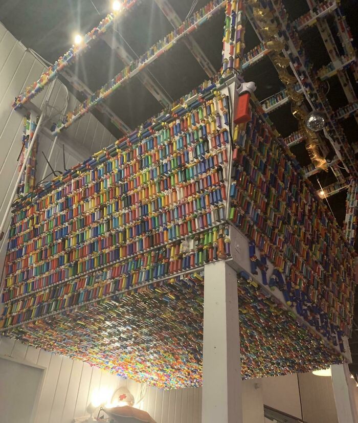 This Pez Dispenser Collection I Found At A Restaurant