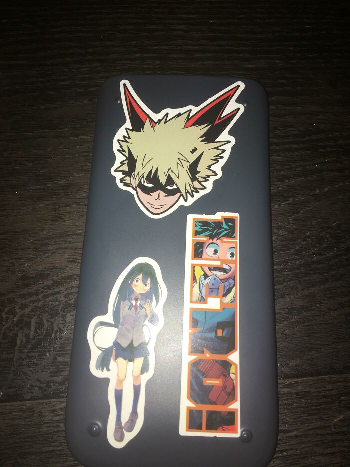 I Got My School Calculator Today. My Parents Know What A Weeb I Am, That I Don’t Like Math And That I Think My Calculator Is Boring So While I Was Out With My Doggo They Put Anime Stickers On It To Make Me Happy. Its Simple Yes But I‘M Really Happy About It. Thanks For The Effort Mom And Dad