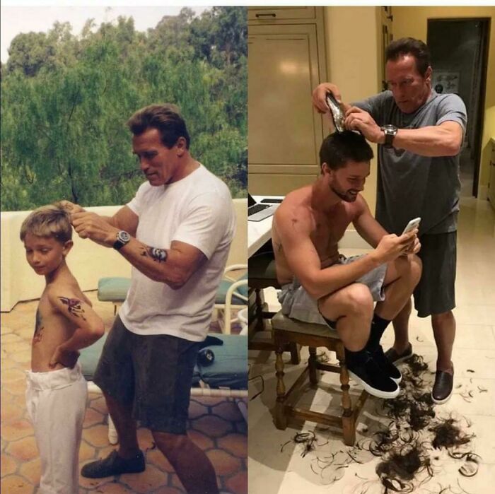 No Matter How Old, You're Always A Kid To Your Father.