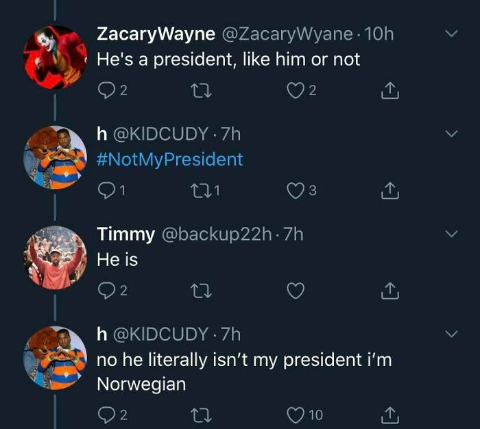 Not His President