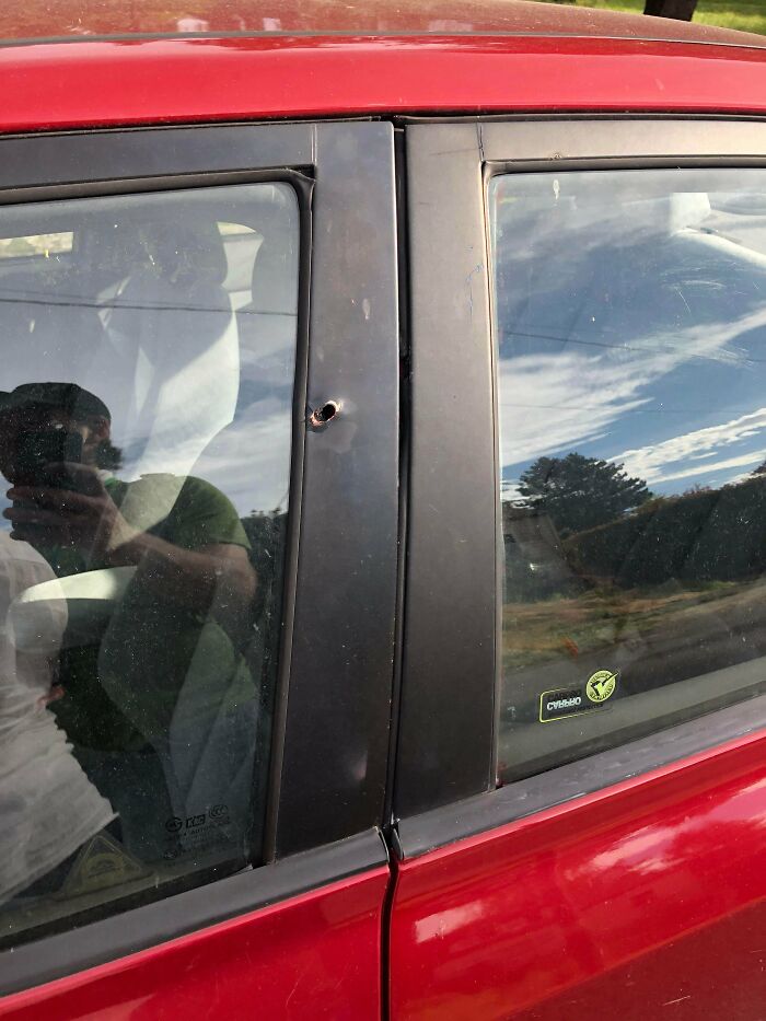 My Parked Car Was Hit By A Bullet Whilst The Car In Front Of Me Was Being Shot At