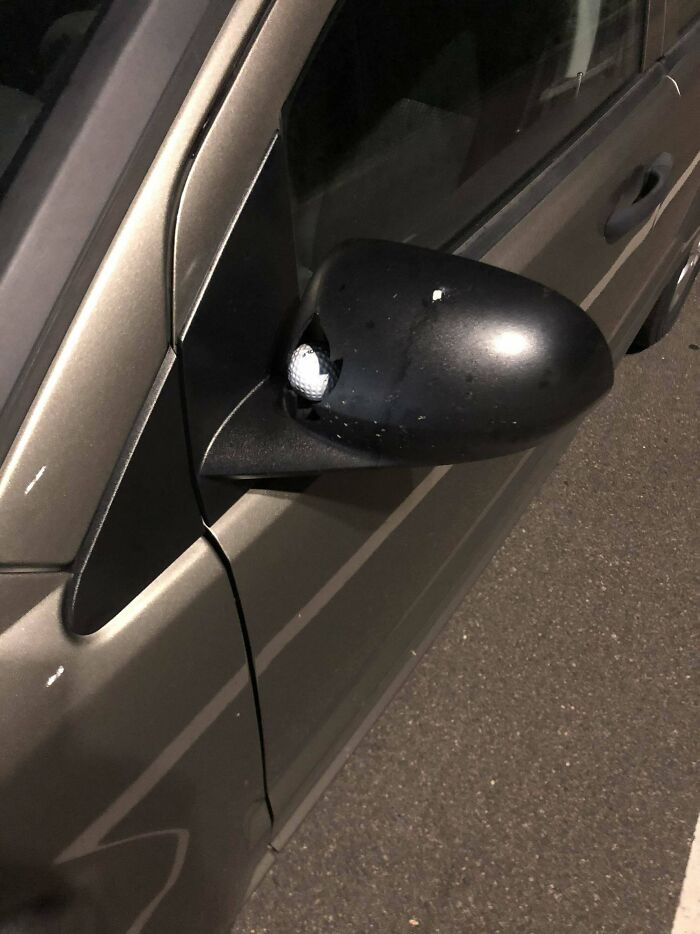 Played At Topgolf For The First Time Yesterday. This Is What I Found When I Got To My Car