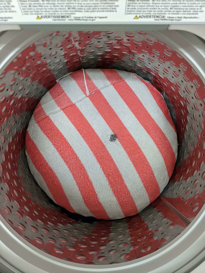 The Washing Machine Somehow Tucked Everything Into My Robe.