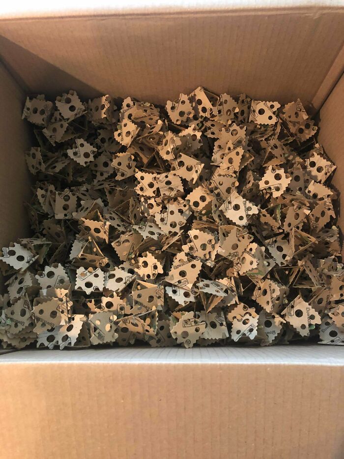 These Cardboard Things Used Instead Of Packing Peanuts Or Bubble Wrap