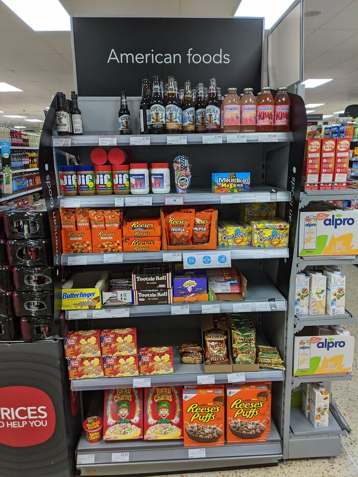 This Cross Section Of American Cuisine In My Local Co-Op [uk]