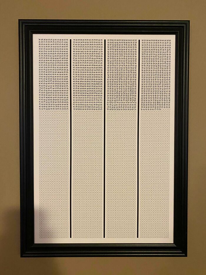 Each Square Represents One Week Of An 88 Year Life Span. Tracking My Progress